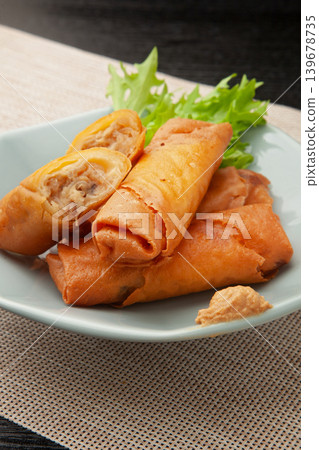 Chinese spring rolls Chinese spring rolls 139678735