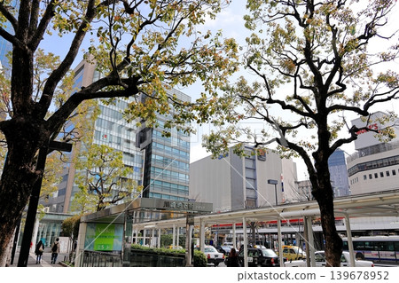 Urban landscape around Kawasaki Station 139678952
