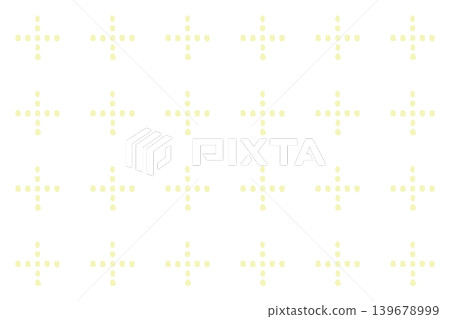 Hand-drawn dot cross pattern background material in pastel yellow. Hand-drawn dot cross pattern background material in pastel yellow. 139678999