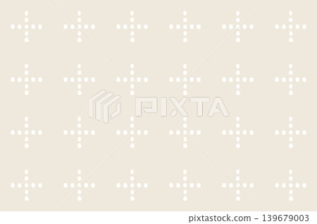 Hand-drawn dot cross pattern (beige background) - background material Hand-drawn dot cross pattern (beige background) - background material 139679003