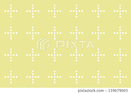 Hand-drawn dot cross pattern (pastel yellow background) - background material Hand-drawn dot cross pattern (pastel yellow background) - background material 139679005