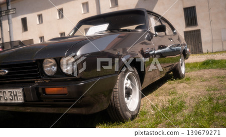Berlin, Germany - May 2, 2026: Classic Ford coupe at Oldtimer Open Air Berlin, Germany - May 2, 2026: Classic Ford coupe at Oldtimer Open Air 139679271
