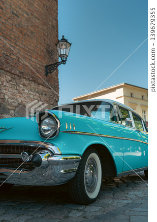 Berlin, Germany - May 2, 2026: Vintage Chevrolet on Display Berlin, Germany - May 2, 2026: Vintage Chevrolet on Display 139679355