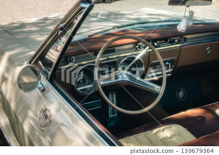 Berlin, Germany - May 2, 2026: Vintage Buick Convertible Interior Berlin, Germany - May 2, 2026: Vintage Buick Convertible Interior 139679364