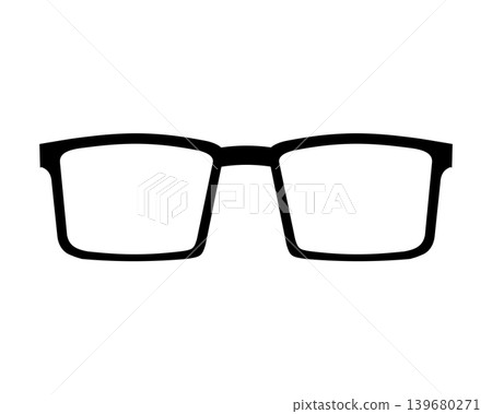 Square glasses icon illustration Square glasses icon illustration 139680271