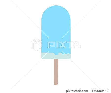 Illustration of a soda-flavored ice pop, hand-drawn style, no outlines. Illustration of a soda-flavored ice pop, hand-drawn style, no outlines. 139680460