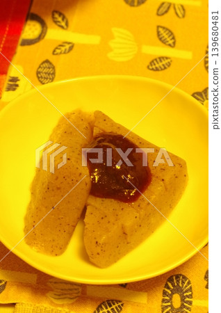 Delicious konjac with miso glaze Delicious konjac with miso glaze 139680481