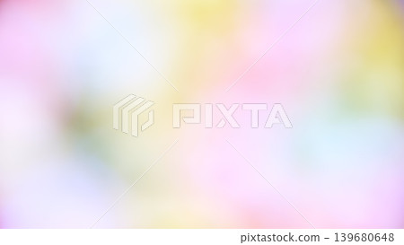 Colorful abstract background with soft pastel hues in a blurred pattern during daylight 139680648