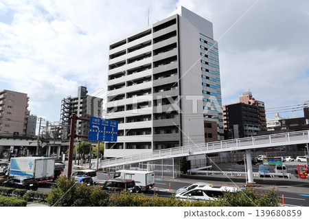 Urban landscape around Kawasaki Station 139680859