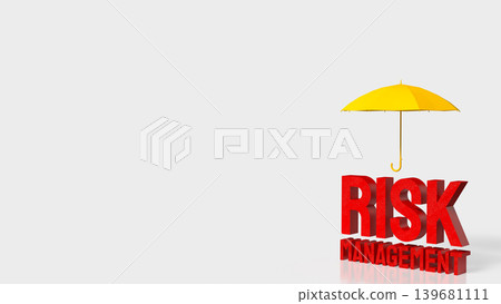 Protecting Business Through Risk Management 3d render. Protecting Business Through Risk Management 3d render. 139681111
