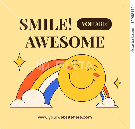 Flat Cartoon Hand Drawn Illustration World Smile Day Healthcare Social Media Flat Cartoon Hand Drawn Illustration World Smile Day Healthcare Social Media 139681124