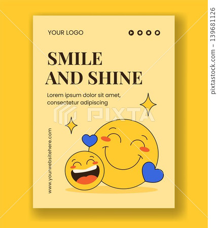 Vertical Poster Social Media World Smile Day Flat Cartoon Hand Drawn Healthcare Vertical Poster Social Media World Smile Day Flat Cartoon Hand Drawn Healthcare 139681126