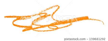 orange pencil strokes isolated on transparent background orange pencil strokes isolated on transparent background 139681292