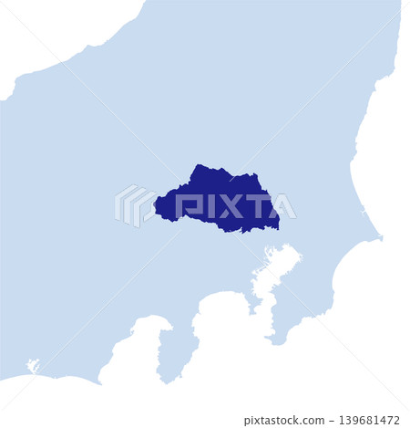 日本向量插圖地圖:埼玉縣地圖 日本向量插圖地圖:埼玉縣地圖 139681472