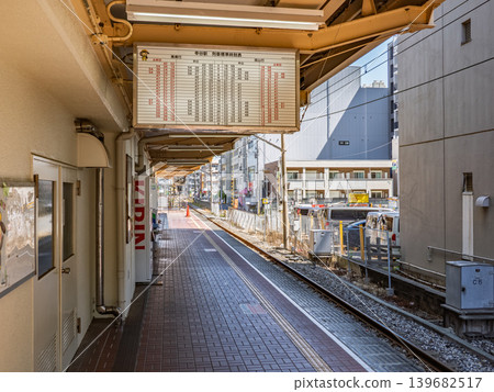 Unmanned platform and overhead timetable at Koya Station on the Ryutetsu Nagareyama Line Unmanned platform and overhead timetable at Koya Station on the Ryutetsu Nagareyama Line 139682517