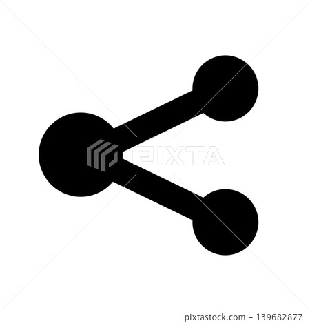 Simple icon illustration of a share mark 001 Simple icon illustration of a share mark 001 139682877