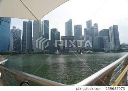 Singapore City Skyline View from Marina Bay Waterfront Singapore City Skyline View from Marina Bay Waterfront 139682973