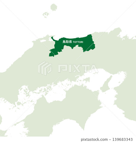 日本鳥取縣地圖向量插圖素材 日本鳥取縣地圖向量插圖素材 139683343