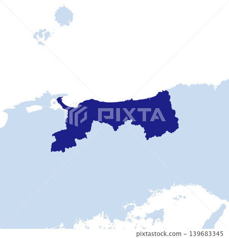 日本鳥取縣地圖向量插圖素材 139683345