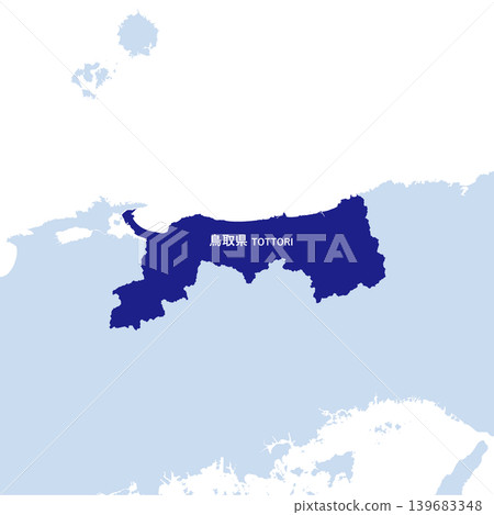 日本鳥取縣地圖向量插圖素材 日本鳥取縣地圖向量插圖素材 139683348