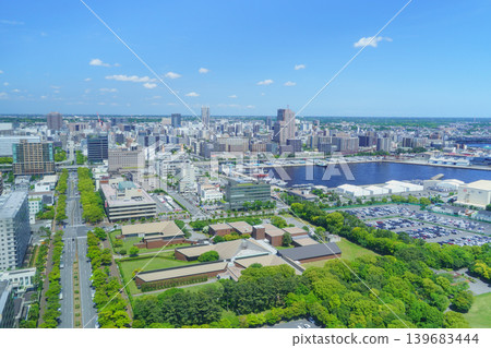 [Chiba City, Chiba Prefecture] View of Chiba City from Chiba Port Tower (around Chiba Prefectural Museum of Art) 139683444