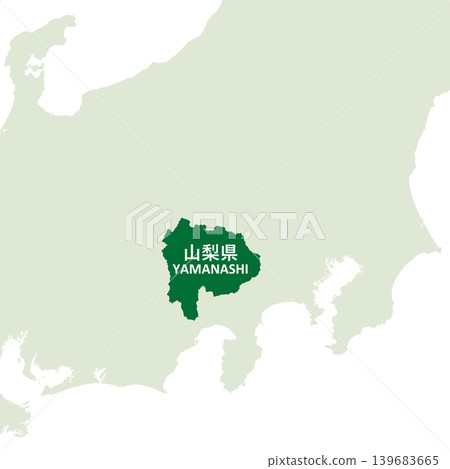 日本向量插圖地圖:山梨縣地圖 日本向量插圖地圖:山梨縣地圖 139683665