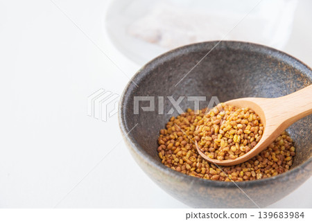 Buckwheat tea teabags and buckwheat groats Buckwheat tea teabags and buckwheat groats 139683984