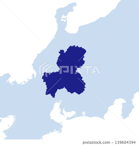 日本向量插圖地圖素材:岐阜縣地圖 日本向量插圖地圖素材:岐阜縣地圖 139684394