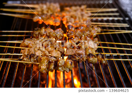 grilled chicken at street food grilled chicken at street food 139684625