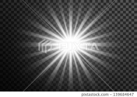abstract transparent bright white lens flare design 139684647