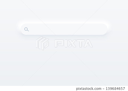 clean white search engine bar element in neumorphic style clean white search engine bar element in neumorphic style 139684657