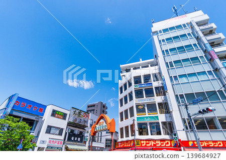 Koenji Station, Tokyo; Koenji North Exit Plaza; Junjo Shopping Street; the setting for the novel "Koenji Junjo Shopping Street". 139684927