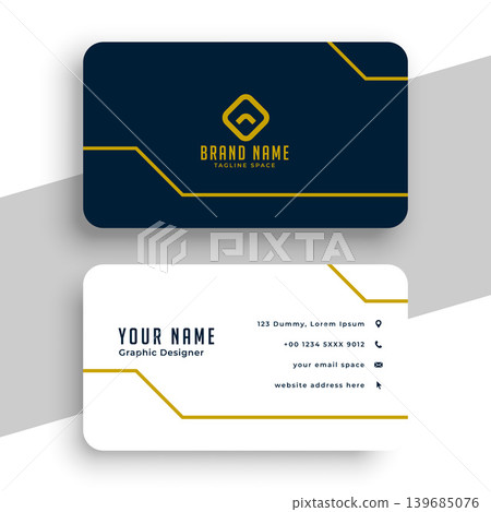 clean and minimalist business card template for corporate identity clean and minimalist business card template for corporate identity 139685076
