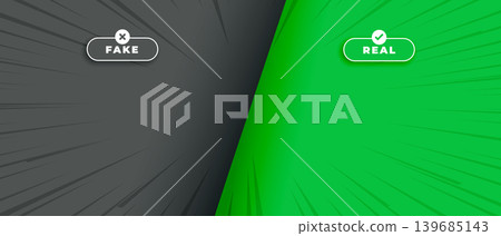 fake vs real product check background in comic style fake vs real product check background in comic style 139685143