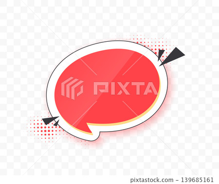 glossy red chat bubble sign on transparent background glossy red chat bubble sign on transparent background 139685161