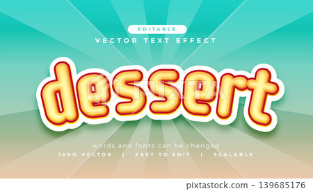 glowing style dessert editable font text effect glowing style dessert editable font text effect 139685176