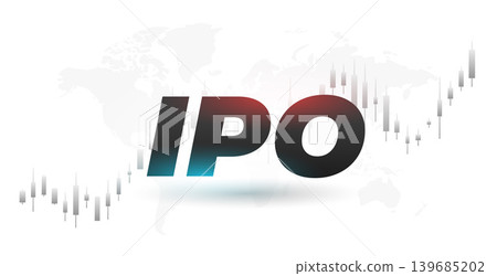 initial public offer ipo global economy concept with rising financial trading chart initial public offer ipo global economy concept with rising financial trading chart 139685202