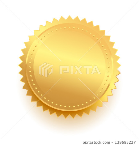 isolated golden award medal badge design isolated golden award medal badge design 139685227