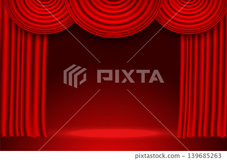 open curtain backdrop banner essential for show open curtain backdrop banner essential for show 139685263