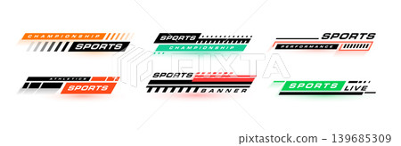 set of lower third live sports news titles element set of lower third live sports news titles element 139685309