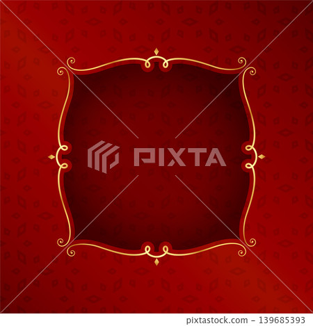 traditional floral frame for greeting card with image space traditional floral frame for greeting card with image space 139685393