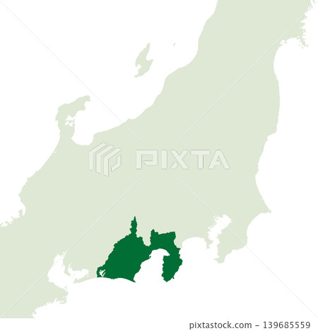 日本靜岡縣地圖向量插圖素材 日本靜岡縣地圖向量插圖素材 139685559