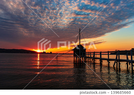 Evening view of Togo Lake Evening view of Togo Lake 139685660
