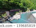 井川線上的列車和大井川 139685819