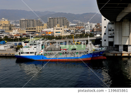 View towards Minami-Uozaki Station from the connecting bridge of the second construction section - Rokko Island Walk 139685861