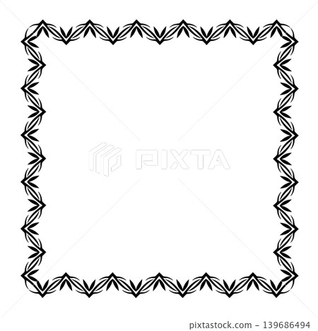 Vintage Ornamental Frame Elegant Border on a white background, JPG, 300 dpi Vintage Ornamental Frame Elegant Border on a white background, JPG, 300 dpi 139686494