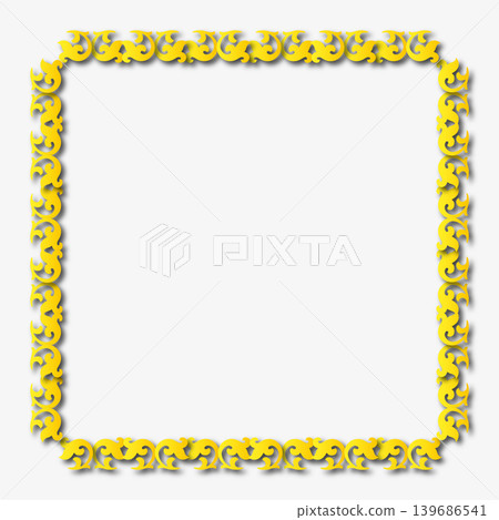 Vintage Ornamental Frame Elegant  Border on a white background, JPG, 300 dpi 139686541