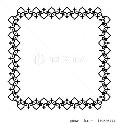 Vintage Ornamental Frame Elegant Border on a white background, JPG, 300 dpi Vintage Ornamental Frame Elegant Border on a white background, JPG, 300 dpi 139686553