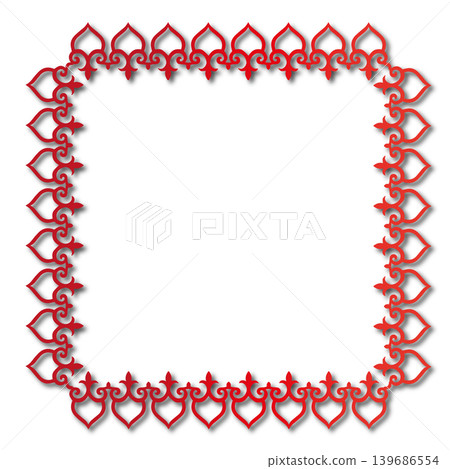 Vintage Ornamental Frame Elegant Border on a white background, JPG, 300 dpi Vintage Ornamental Frame Elegant Border on a white background, JPG, 300 dpi 139686554