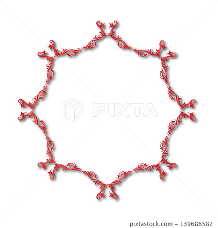 Vintage Ornamental Frame Elegant Border on a white background, JPG, 300 dpi Vintage Ornamental Frame Elegant Border on a white background, JPG, 300 dpi 139686582